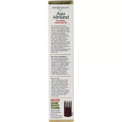 Baidyanath Ayu Almond Non Sticky Herbal Hair Oil